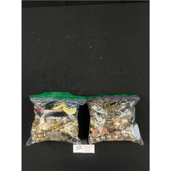 2 Bags of Jewelry, Parts Etc