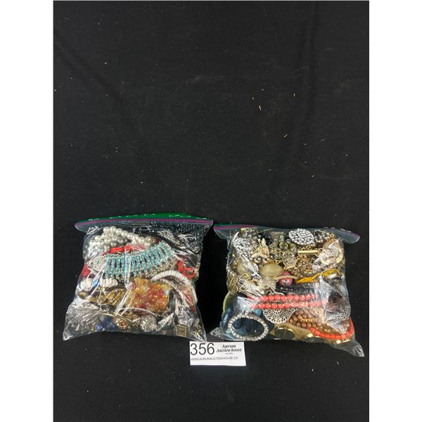 2 Bags of Jewelry, Parts Etc