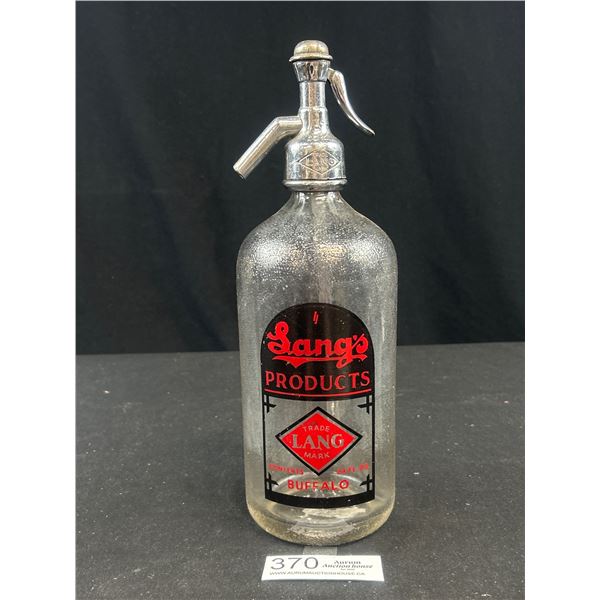 Vintage Langs Products Seltzer Bottle