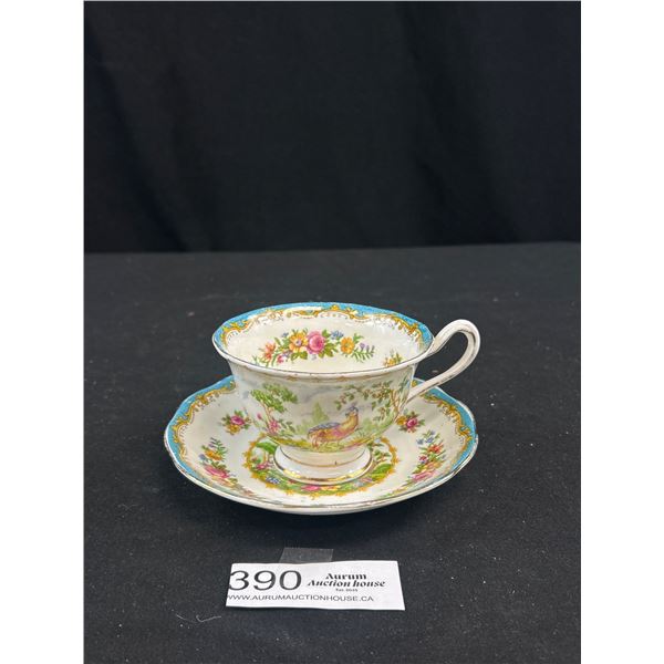 Early (Quality) Royal Albert Chelesea Bird Cup and Saucer 1930s