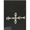 Image 3 : Fabulous Stone Set Sterling Silver Cross