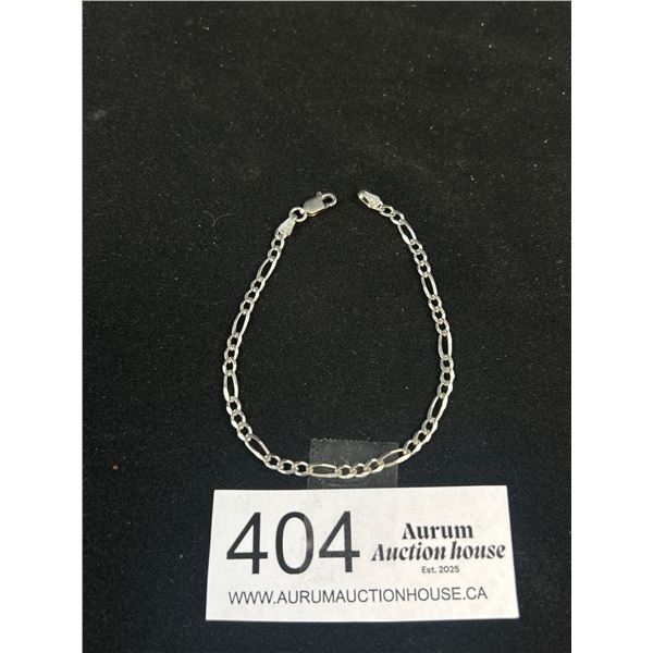 Nice Italian Sterling Silver Figaro Bracelet