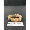 Image 1 : Various Color Chinse Jade Stretch Bracelet in Good Condition