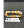 Image 4 : Various Color Chinse Jade Stretch Bracelet in Good Condition