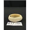 Image 1 : Vitage Hinged Celluloid or Lucite w/ Rhinestontes Inlaid Bangle