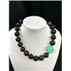 Image 2 : Wood, Lava + Turqouise Necklace + Bracelet Set