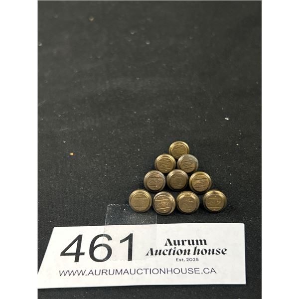 10 Matching Victorian /Edwardian Buttons