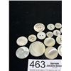 Image 2 : 19 Antqiue Mother of Pearl Buttons (Some Outie Large)