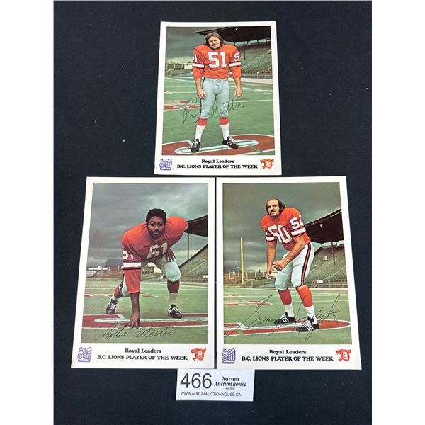 3 Early BC Lions Royal Bank Photos