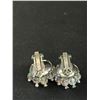 Image 5 : 4 Pair of Vintage Earrings Rhinestones Crystal etc