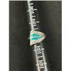 Image 5 : A Fabulous Sterling + Opal Set Ring