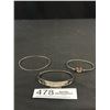 Image 1 : 3 Vintage Silver Bracelets