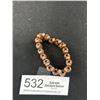 Image 4 : Very Old Wooden Beads Bracelet , Maybe Tibentan Each Bead Engraved w/ Buddha + Swastika