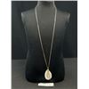 Image 1 : Beautiful Chain Extra Length w/ Gem Stone Pendant Necklace 29" L