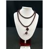 Image 1 : Very Long Rare Wooden Beads w/ Pendant Maybe Prayer Necklace