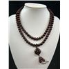 Image 2 : Very Long Rare Wooden Beads w/ Pendant Maybe Prayer Necklace