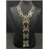 Image 2 : Unusual Silver Tone or Silver Plated Necklace Unmarked