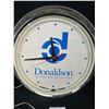 Image 2 : Donaldson Filtration Solutions Light Up Clock 16" Diameter Needs New Cord