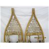 Image 2 : Pair of Large Antique Snow Shoes with Bindings