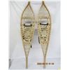 Image 7 : Pair of Large Antique Snow Shoes with Bindings
