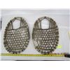 Image 1 : Pair of Antique Bear Paws Snow Shoes Hand Made