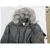 Image 3 : Ladies Leather  Coat with Fur Ruffle Hood Size 5 Made by Miropa