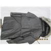 Image 7 : Ladies Leather  Coat with Fur Ruffle Hood Size 5 Made by Miropa
