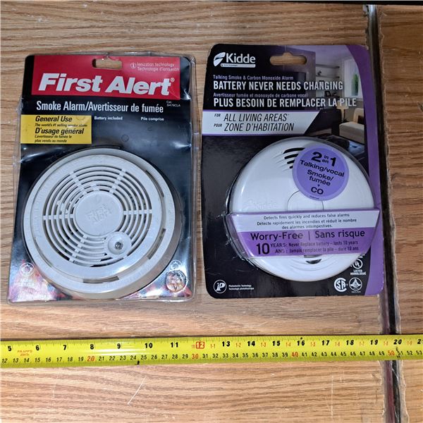 2 new smoke detectors