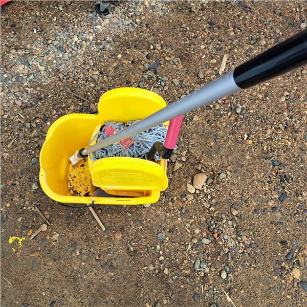 mop bucket with mop