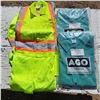 Image 1 : High vis coveralls , and 2 fr cotton welding jackets- new- sizes L and XL