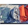Image 1 : Life jackets, cushions, and 2 shower bags