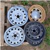 Image 1 : 5 rims- 4 size 16x6.5 and other uknown