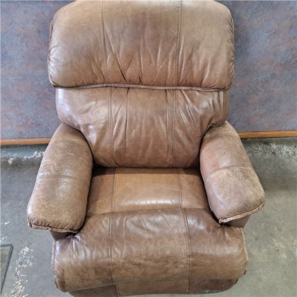 Lazy boy geniune leather recliner chair