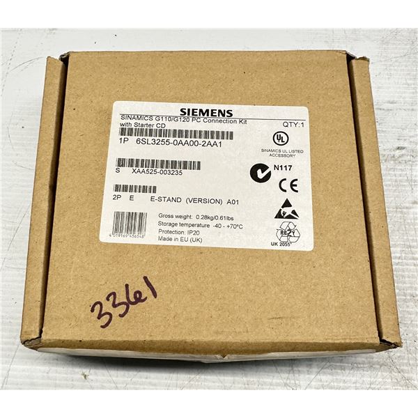 Siemens #6SL3255-0AA00-2AA1 PC Connection Kit w/ Starter CD