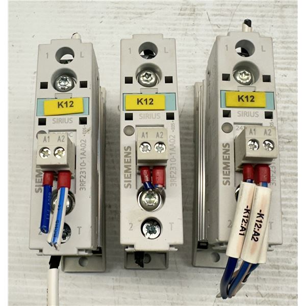 (3) Siemens #3RF2310-1AA02 Solid State Contactors