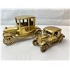 Image 2 : Vintage Brass Antique Cars x2