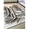 Image 2 : Framed City Scape Watercolor Art