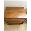Image 2 : Pair of Satin Walnut Nightside Tables