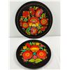 Image 1 : Hand Painted Wooden Plates