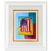 Image 1 : Flag with Heart by Peter Max