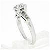 Image 7 : Vintage 14k White Gold 0.24 ctw Illusion Set Round Diamond Engagement Promise Ri