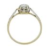 Image 7 : Antique Edwardian French 18k White Gold & Platinum Round Diamond Engagement Ring
