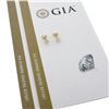 Image 1 : NEW 18k Gold 1.81 ctw GIA Round Brilliant Diamond 4 Prong Martini Stud Earrings