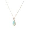 Image 3 : Fashion Pendant and Chain Opal and Diamond