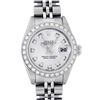 Image 1 : Rolex Ladies Quickset Stainless Steel Silver Diamond Bezel Datejust Wristwatch