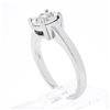 Image 8 : Classic 14K White Gold 0.35 ctw Illusion Set Diamond Solitaire Engagement Ring