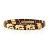 Image 4 : Cassetti 18k Gold Red Enamel Baby & Adult Elephants Hinged Open Bangle Bracelet