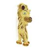 Image 6 : Large Vintage 18K Gold Multicolor Enamel Detailed Textured Lion Brooch Pin
