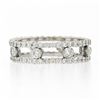 Image 7 : 18k White Gold 1.44 ctw Round Brilliant Diamond Open Center Eternity Band Ring