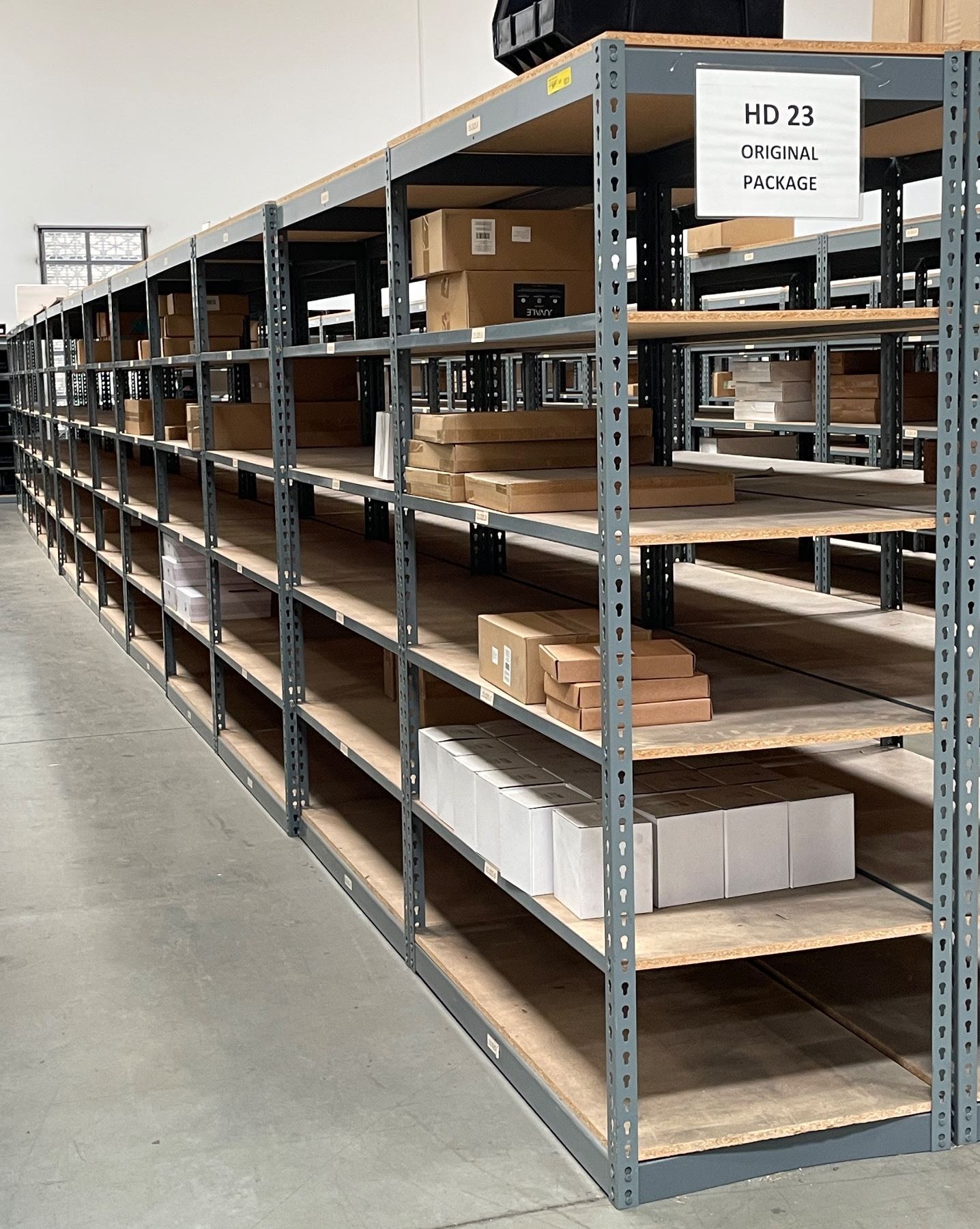 Row - Adjustable Steel Racking w/ Particle Board Shelves - 24x48x72